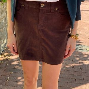 Vineyard Vines brown corduroy mini skirt